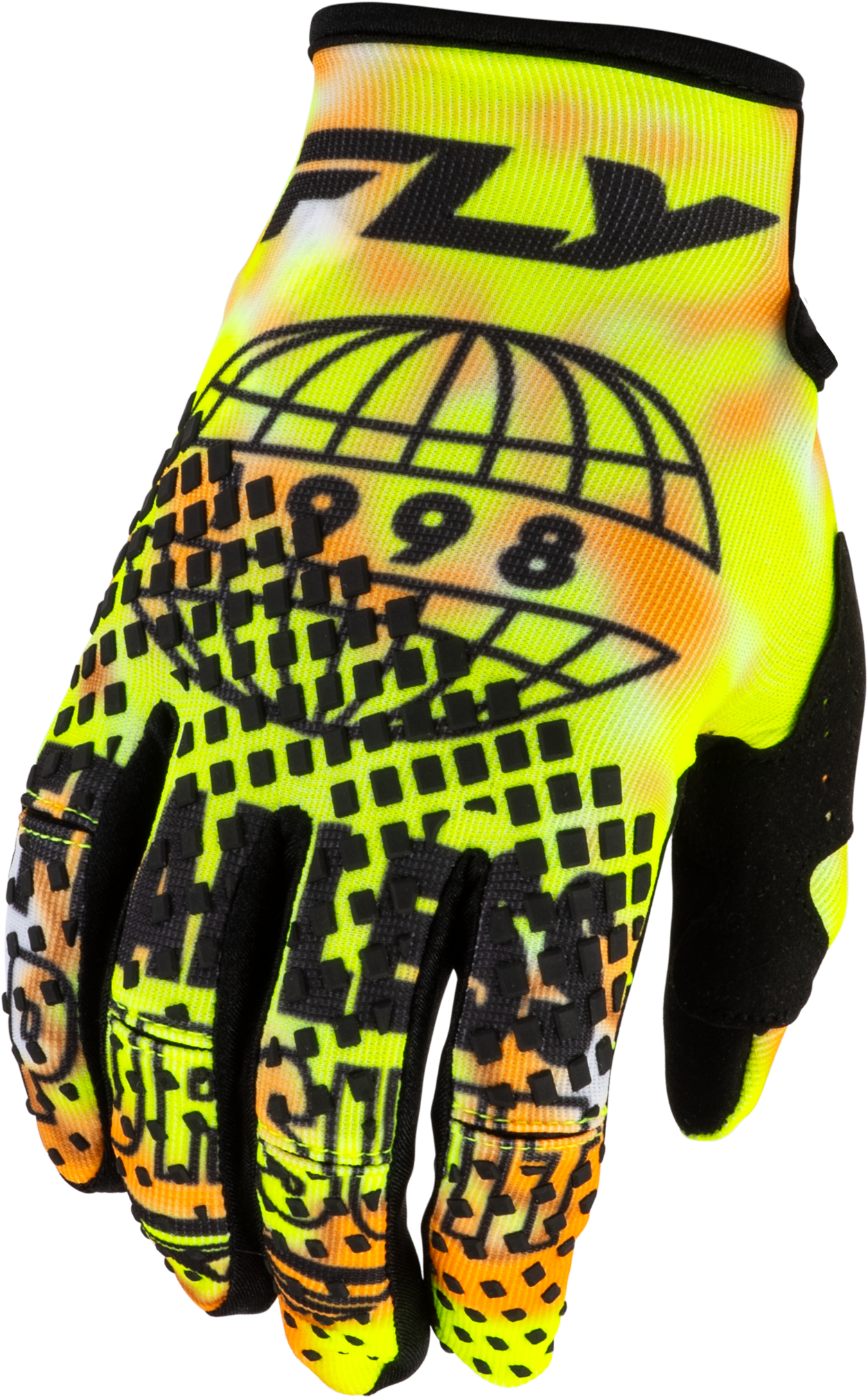 Kinetic Blur Gloves White/Hi Vis/Orange Sm