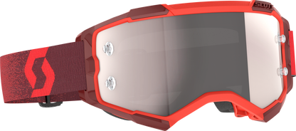 SCOTT Fury Goggle Red Silver Chrome Works with True View Lens and Anti-Fog Coating