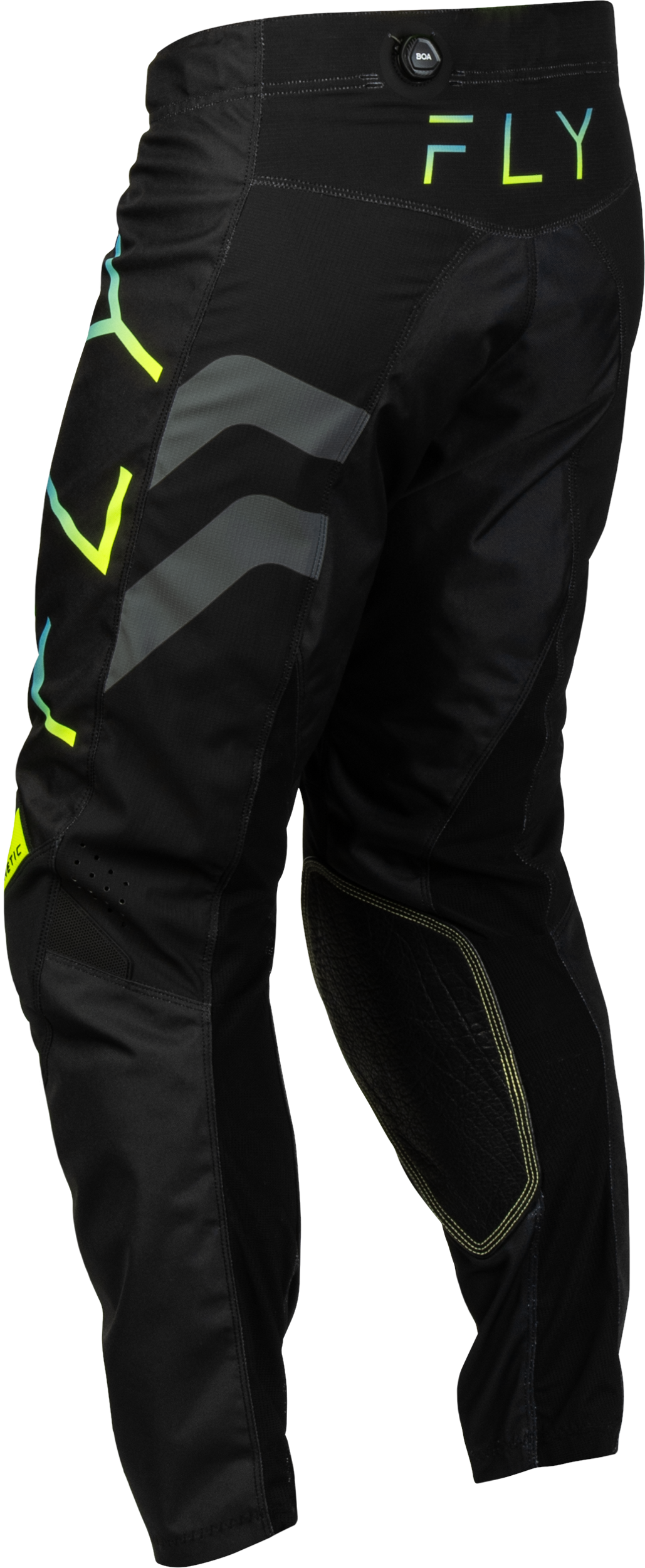 Kinetic Volt Pants Black/Grey/Teal/Yellow Sz 28