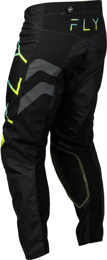 Kinetic Volt Pants Black/Grey/Teal/Yellow Sz 28