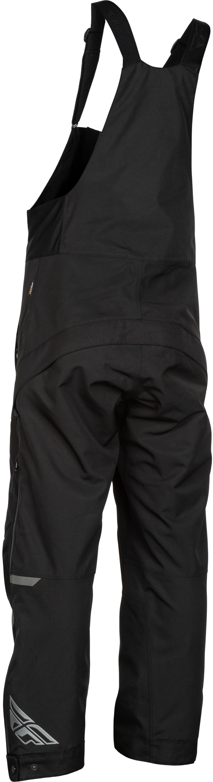 Fly Racing Women's Carbon Bibs Black/Grey 2X – Waterproof Snow Pants with Adjustable Fit and Safety Features