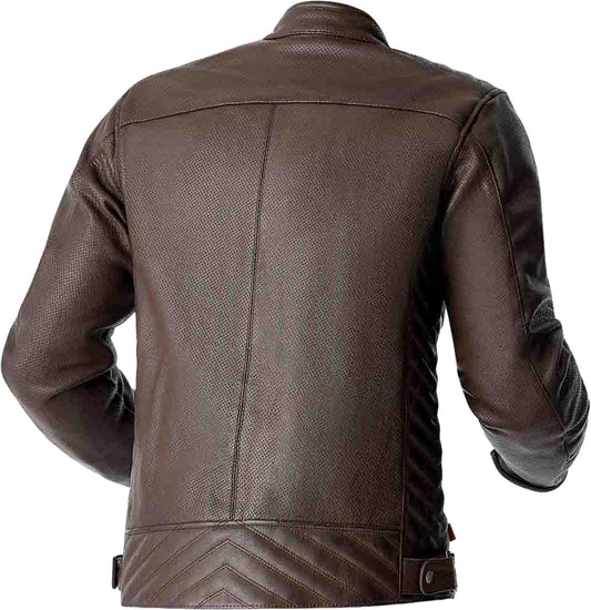 RST Roadster Air D3O Leather Motorcycle Jacket - Brown, Size XL