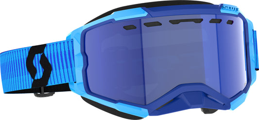 SCOTT Fury Snowcross Goggle Blue/Black Enhcr Blue Chrm - Part 278605-1034347