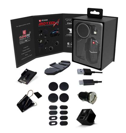 Uclear Motion Infinity Single by UCLEAR – Advanced Motorcycle Helmet Communications System with 1.2 Km Range