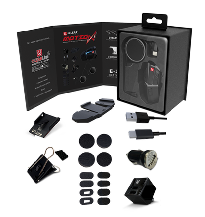 Uclear Motion Infinity Single by UCLEAR – Advanced Motorcycle Helmet Communications System with 1.2 Km Range