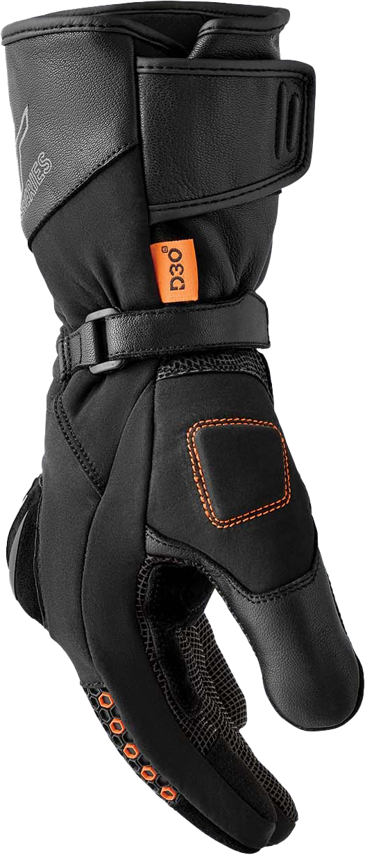 RST Women's Arctic D3O Waterproof Gloves - Black Textile, Medium