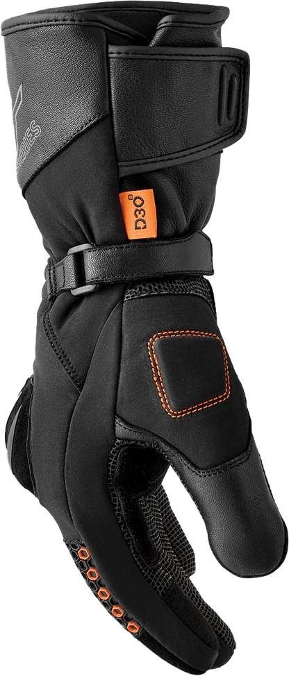 RST Women's Arctic D3O Waterproof Gloves - Black Textile, Medium