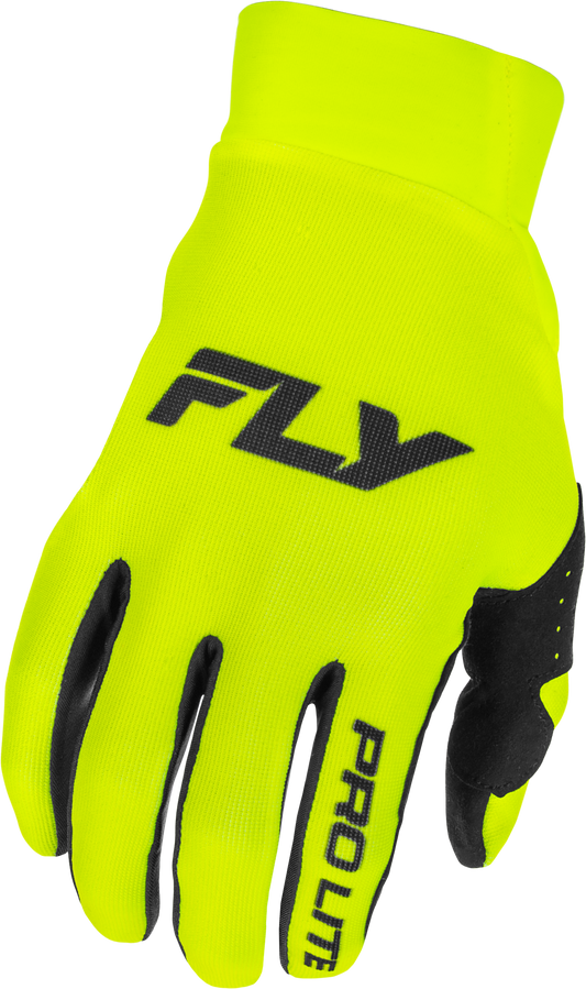 Fly Racing Youth Pro Lite Gloves Hi Vis/Black Yellow (Part #379-046YL)