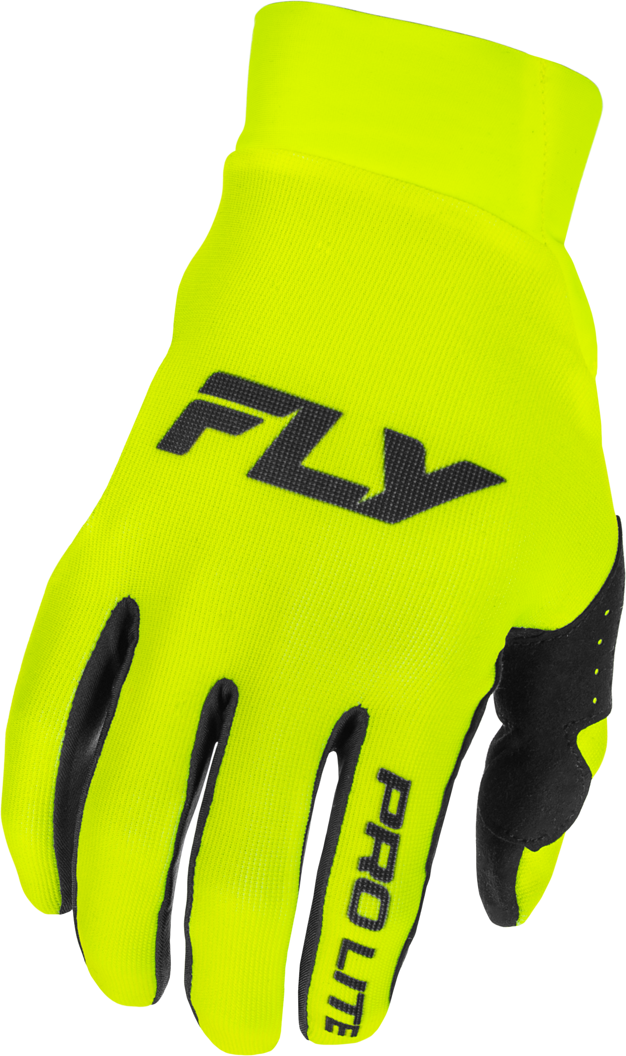 Fly Racing Pro Lite Gloves Hi Vis/Black XL – Lightweight, Breathable Race Gloves with Touch Screen Compatibility