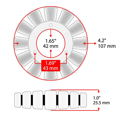 Caltric Stator for Honda TRX420 FE FM TE TM Rancher 420 4X4 2X4 2007-2013