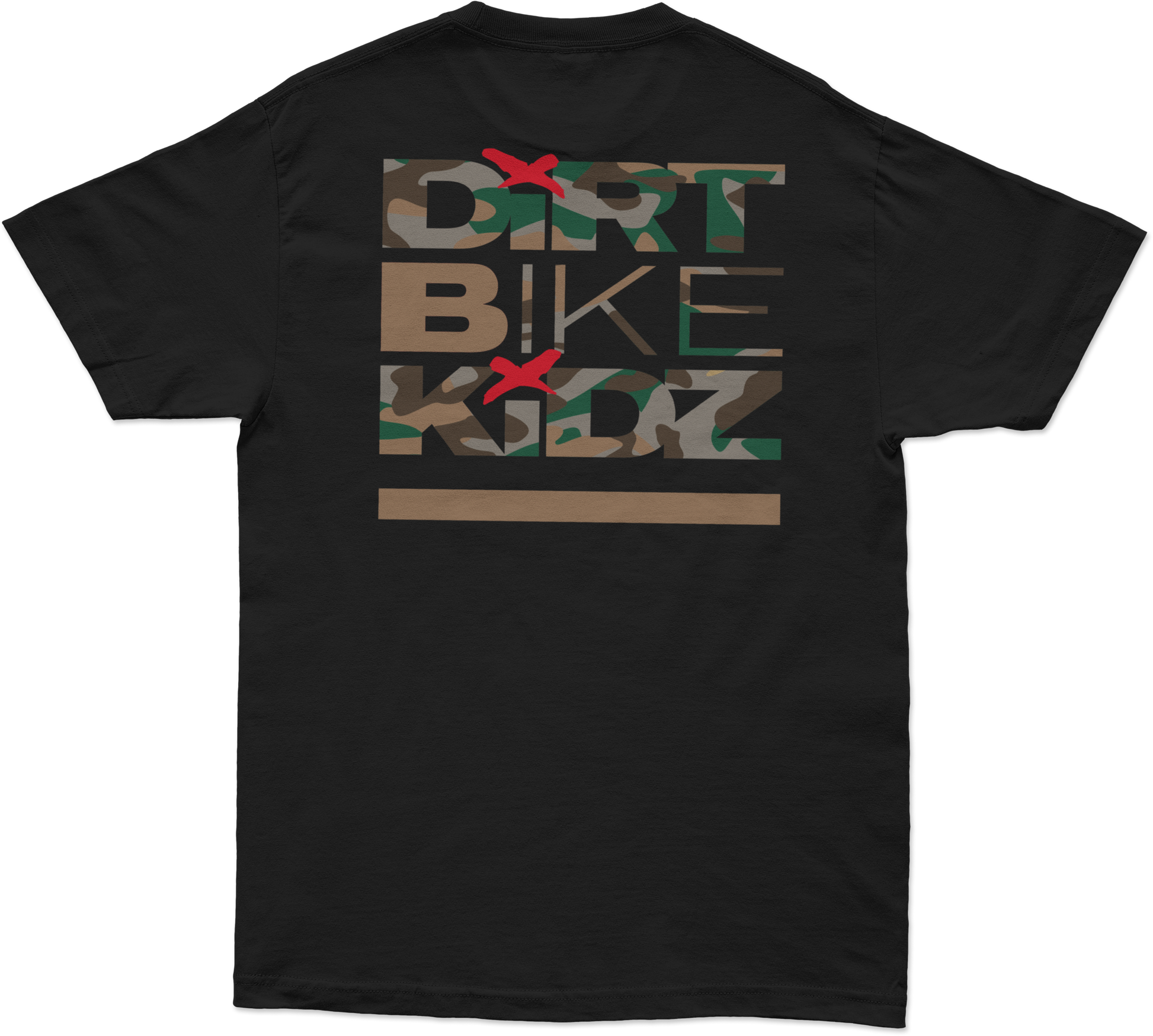 DBK Camo Shovels Tee Black 2X - 100% Cotton, 6oz
