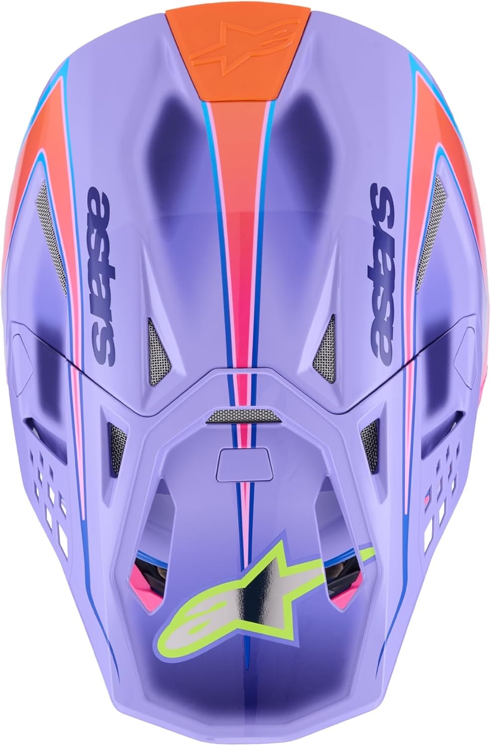 ALPINESTARS S-M10 JETT LAWRENCE R01 HELMET PURP/PNK FLUO/YLW FLUO GLS XS