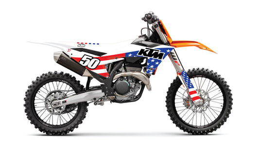 COMPLETE KIT USA KTM SX/F 125-250  WHT BG