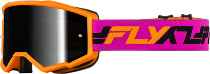 Youth Zone Goggle Orange/Pink W/ Black Mirror/Smoke Lens