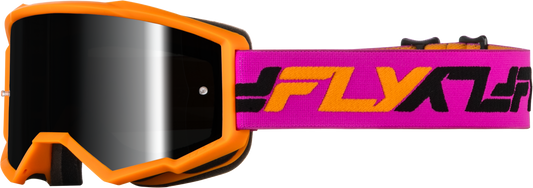 Youth Zone Goggle Orange/Pink W/ Black Mirror/Smoke Lens