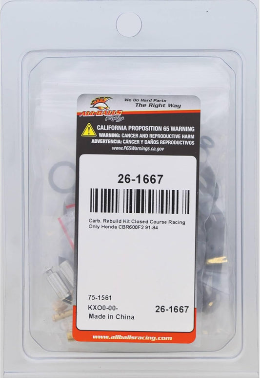 All Balls Carburetor Rebuild Kit 1991-94 Honda CBR600F F2