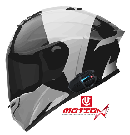 Uclear Motion Infinity Single by UCLEAR – Advanced Motorcycle Helmet Communications System with 1.2 Km Range