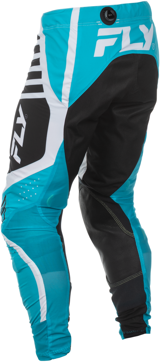 Fly Racing Lite Pants Blue/White/Black Size 30 - Lightweight Motorcycle Riding Pants with Mesh Panels and Adjustable Fit