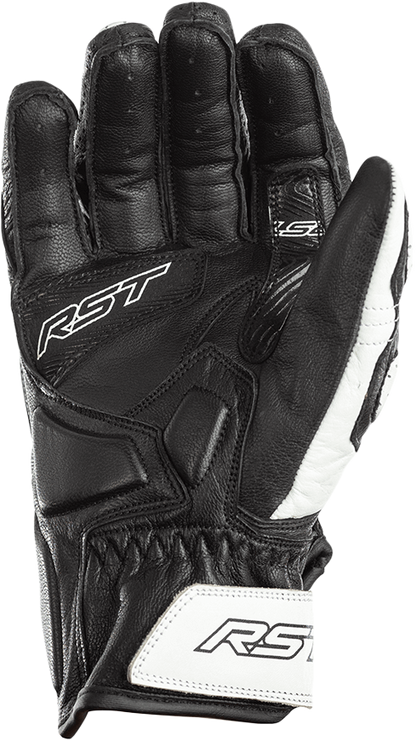 RST Women's Stunt III CE Glove in Black and White, Size Small
