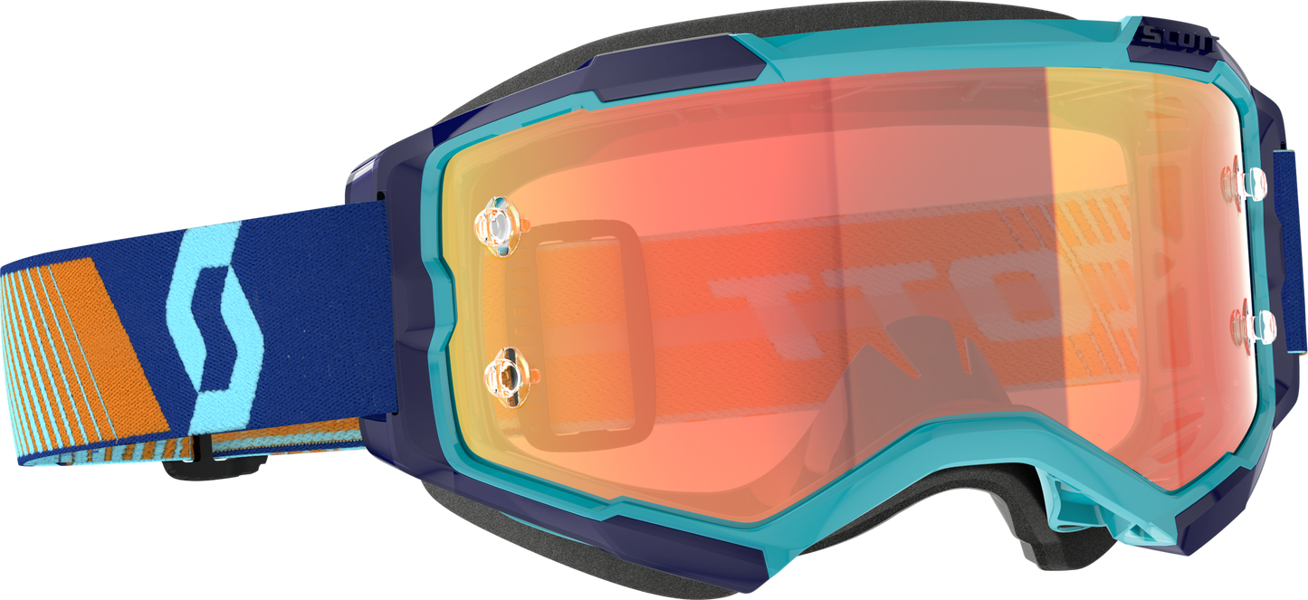 SCOTT Fury Goggle Royal Blue/Orange Chrome Works – High-Performance Motocross Eye Protection