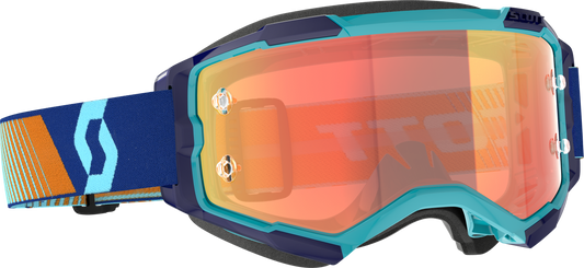 SCOTT Fury Goggle Royal Blue/Orange Chrome Works – High-Performance Motocross Eye Protection