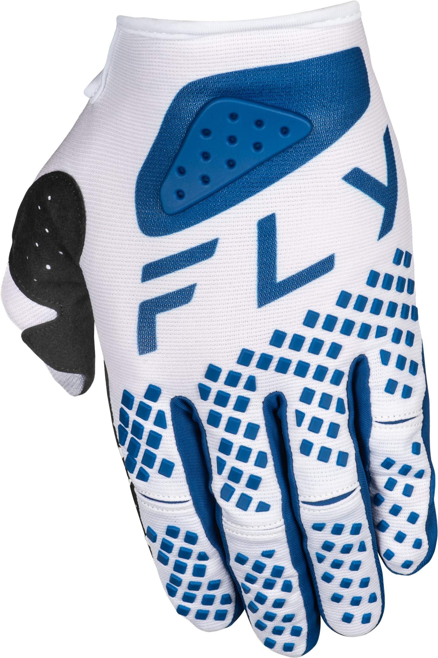 Fly Racing Kinetic Center Gloves White/Navy - Model 378-5113X