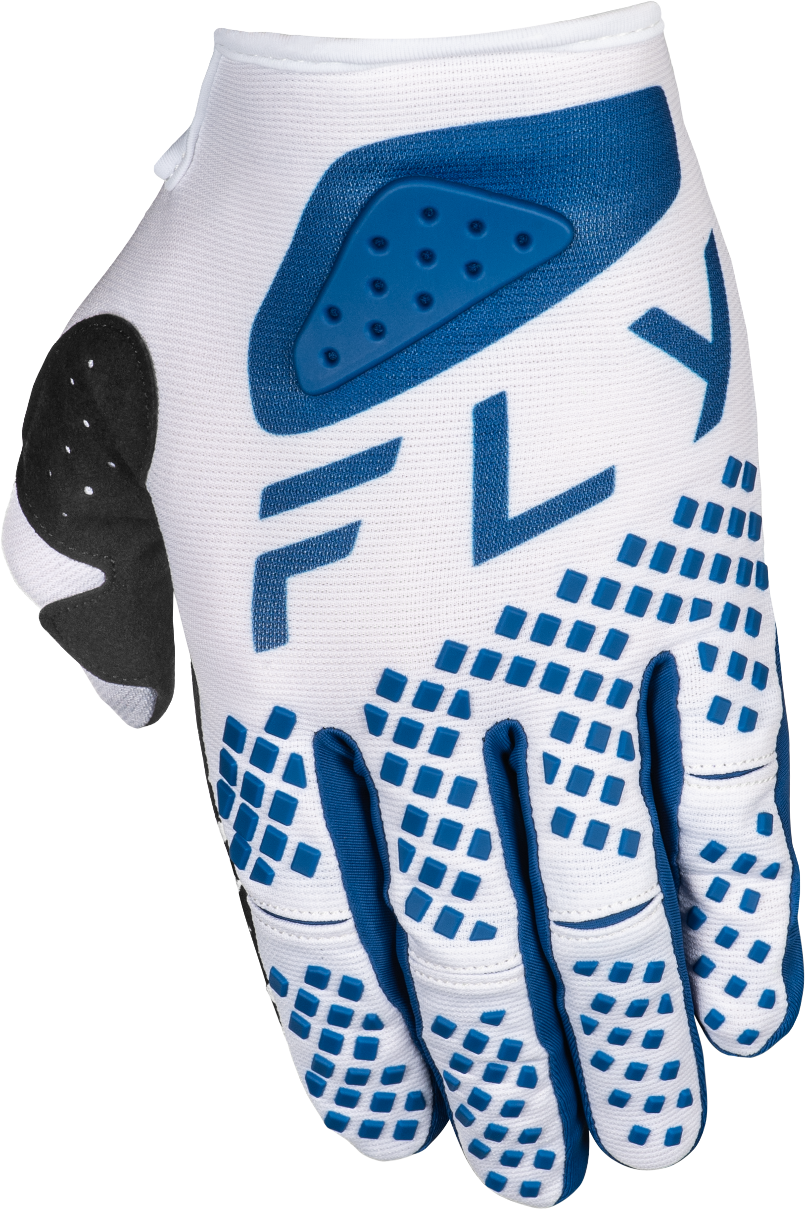 Fly Racing Kinetic Center Gloves White/Navy - Model 378-5113X