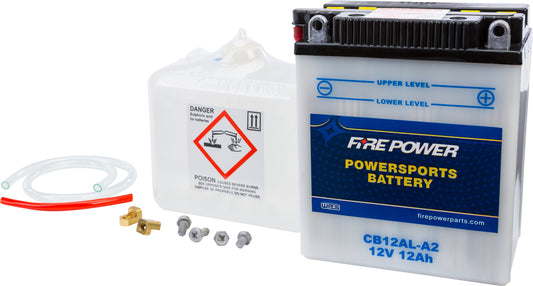 Fire Power CB12AL-A2 12V Heavy Duty Motorcycle Battery for Kawasaki Vulcan 500 Ltd