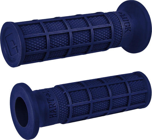 ODI Hart Luck Full Waffle Dark Blue V-Twin Motorcycle Handlebar Grip (Part V02FWDU)