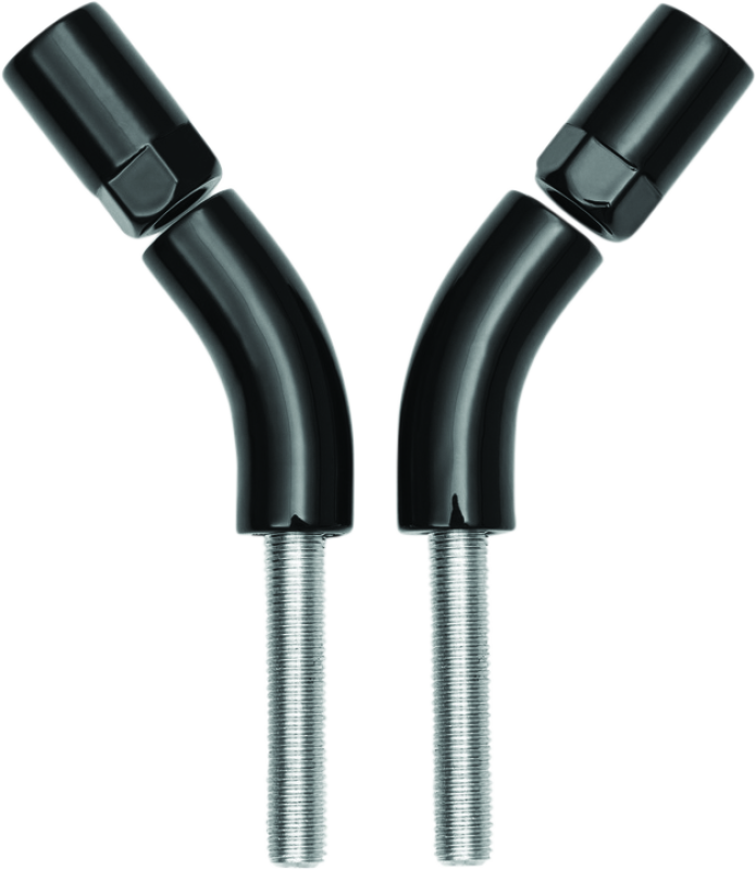 Kuryakyn Mirror Stem 3 inch Outward Extenders for Powersports Vehicles, Black (Part #kur1216)