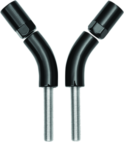 Kuryakyn Mirror Stem 3 inch Outward Extenders for Powersports Vehicles, Black (Part #kur1216)