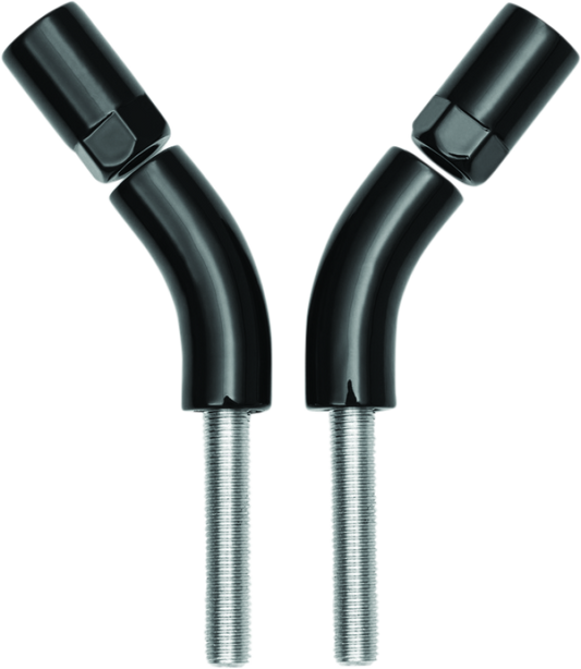 Kuryakyn Mirror Stem 3 inch Outward Extenders for Powersports Vehicles, Black (Part #kur1216)