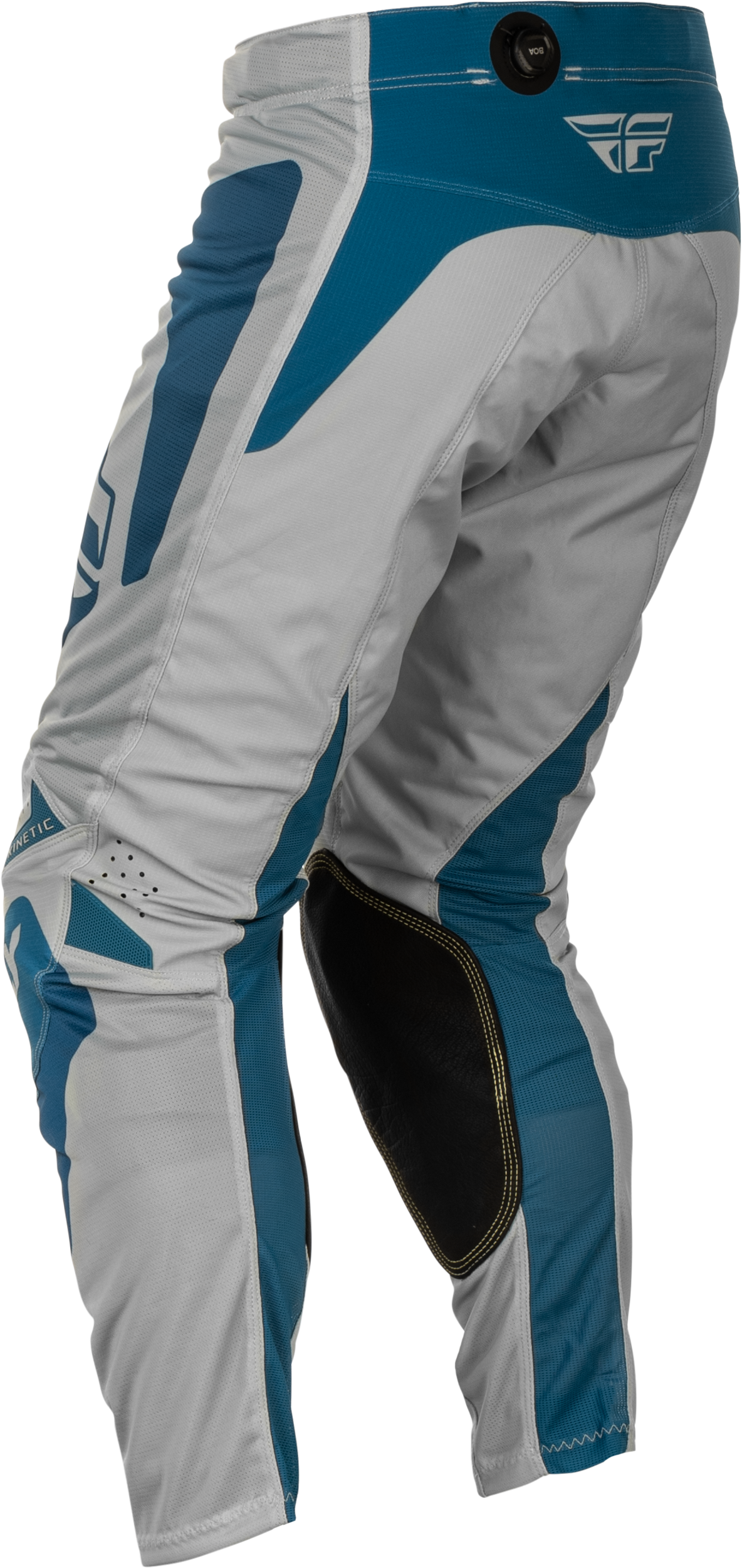 Fly Racing Kinetic Mesh Sym Pants Grey/Blue Size 40 with BOA® Fit System