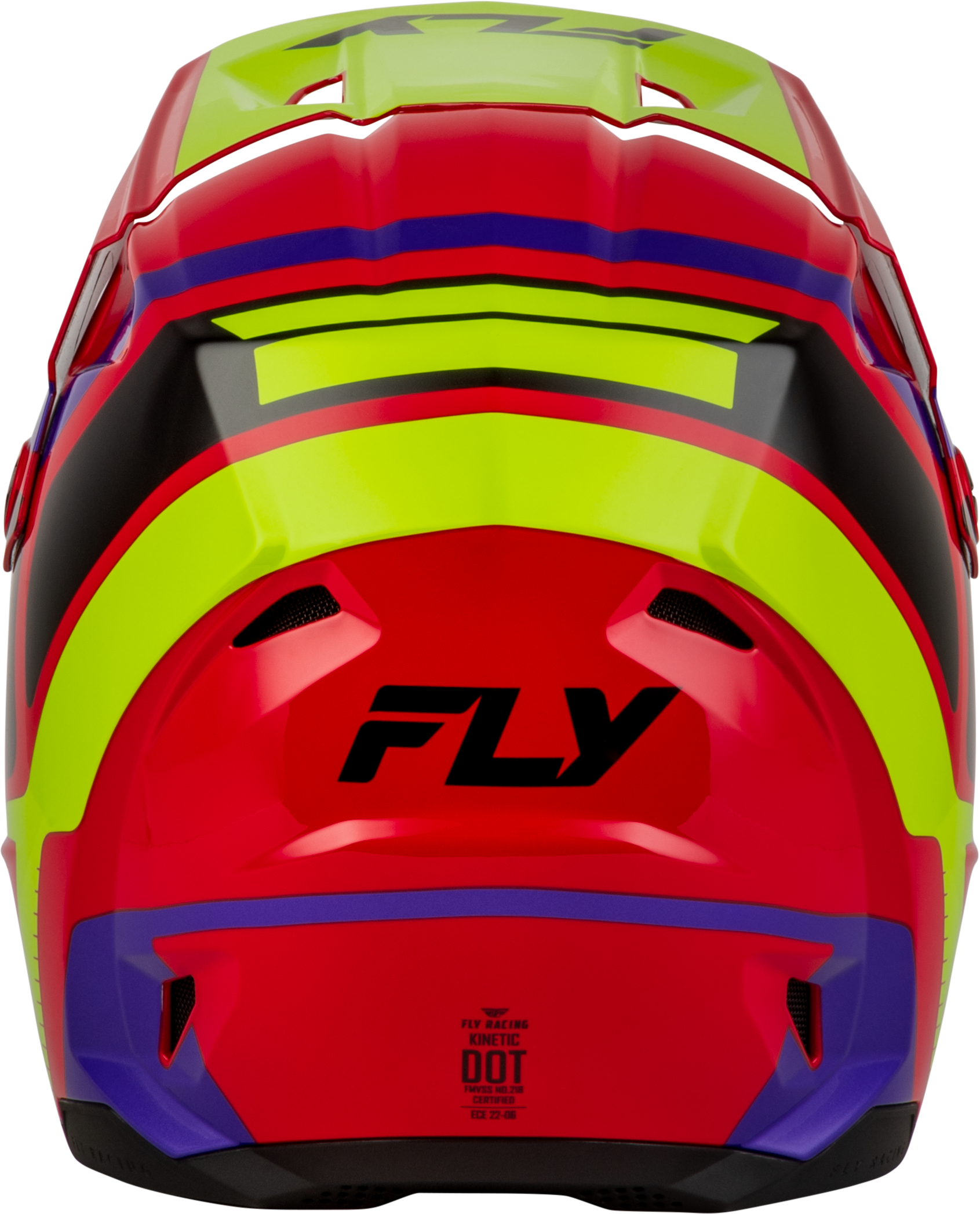 Youth Kinetic Scrap Helmet Red/Hi Vis/Purple/Black Yl