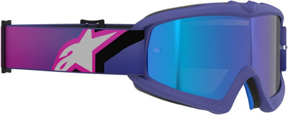 Alpinestars Vision Youth Goggles Corp Purple Fluo/ Pink - Blue Mirror