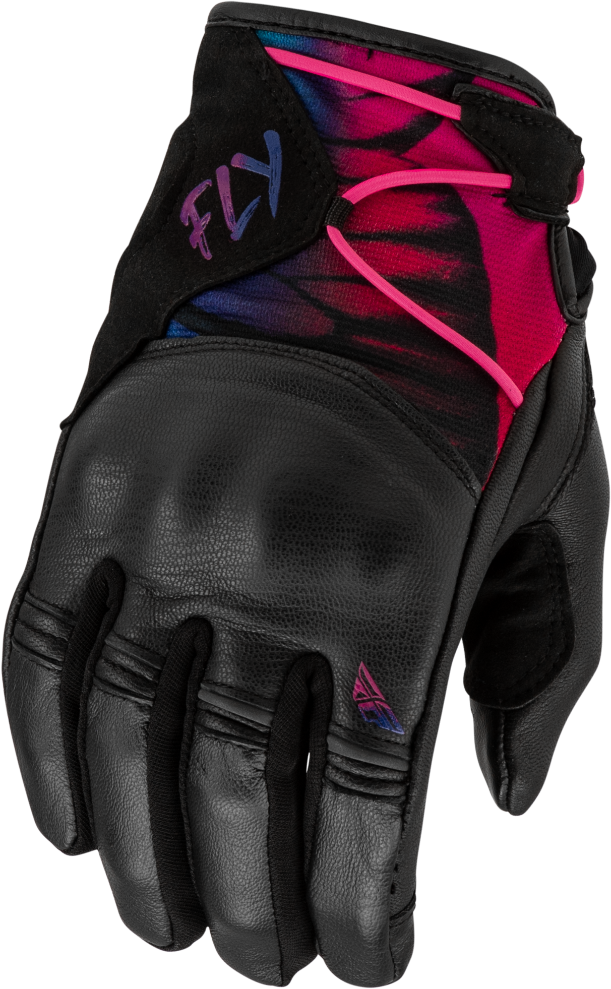 Fly Racing Venus Gloves Butterfly Large - Reinforced Leather and TPR Wrist Closure