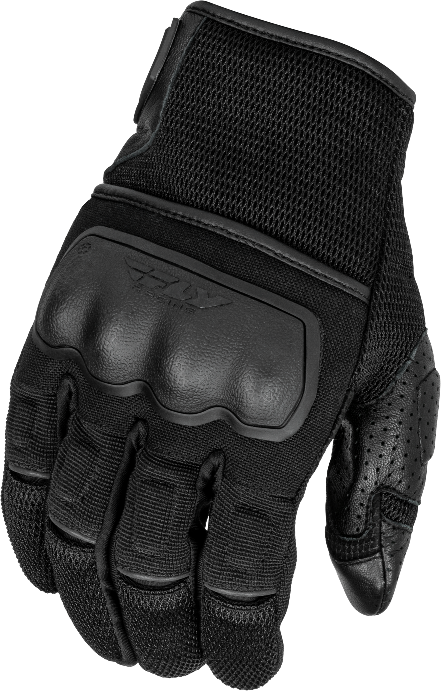 Fly Racing Coolpro Force Gloves Black Large - Durable Goat Skin Leather and Advanced Protection