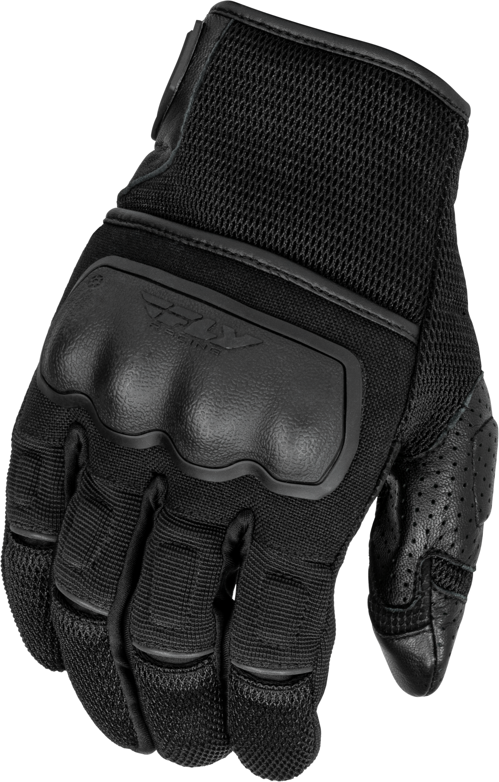 Fly Racing Coolpro Force Gloves Black Large - Durable Goat Skin Leather and Advanced Protection