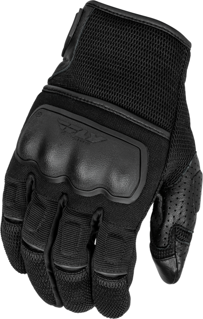 Fly Racing Coolpro Force Gloves Black Large - Durable Goat Skin Leather and Advanced Protection