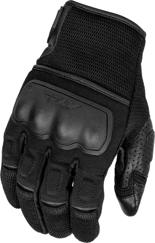Fly Racing Coolpro Force Gloves Black Large - Durable Goat Skin Leather and Advanced Protection