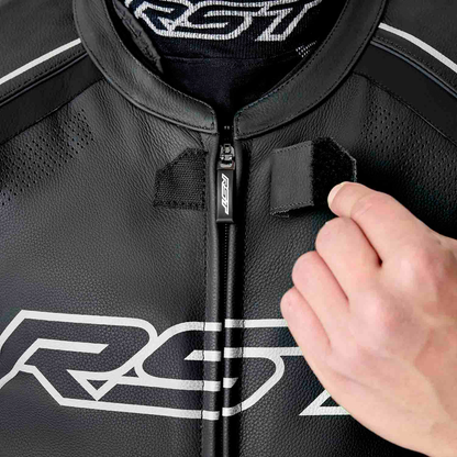 RST S1 D3o Suit Black and White Leather Motorcycle Suit - Part 103604WHI-42
