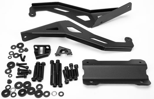 GIVI SR2122 Top Case Hardware for Yamaha FJ-09 2015-2017 – Monokey Cam-Side System, 33 to 52 Liter Capacity, Black and Brushed Aluminum Finish