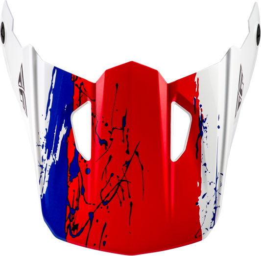 Fly Racing Yth Kinetic Drip Helmet Visor Red, Black & White - Part 73-8681VY