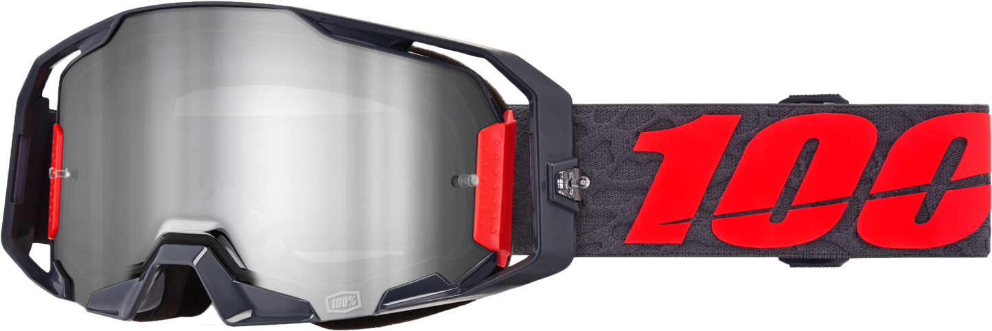 100-Percent Armatic Goggle Turo Mirror Silver Lens – High-Performance Motorcycle Eye Protection
