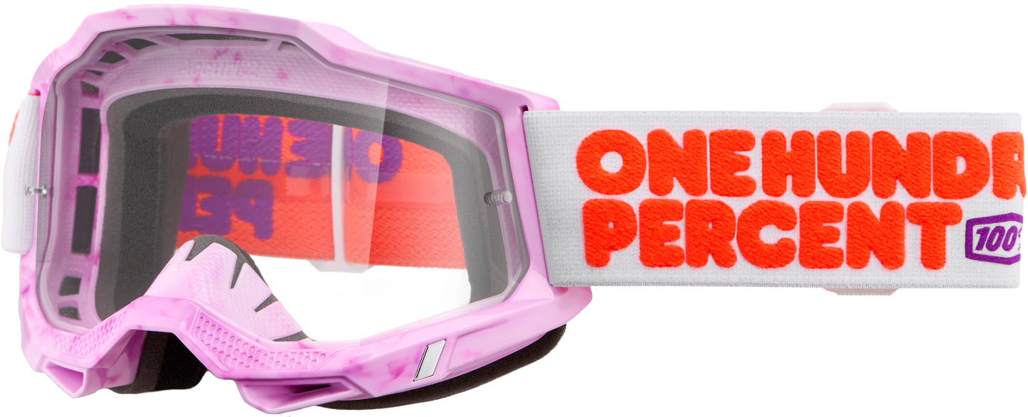 100-Percent Accuri 2 Goggle with Clear Lens – Enhanced Visibility and Comfort for Motor Sports