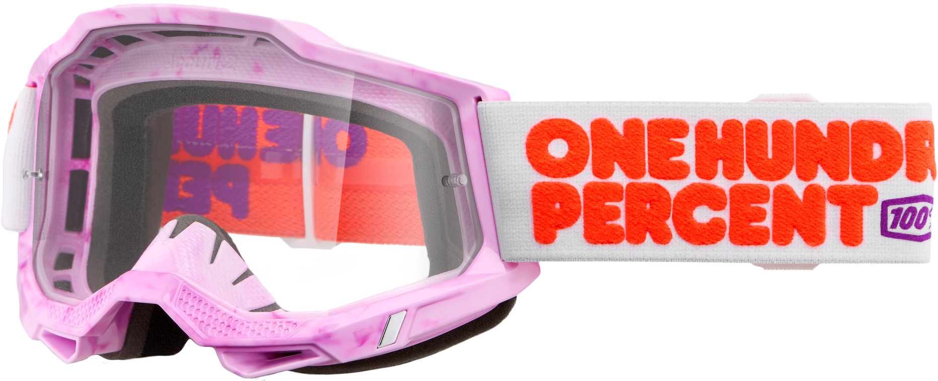 100-Percent Accuri 2 Goggle with Clear Lens – Enhanced Visibility and Comfort for Motor Sports