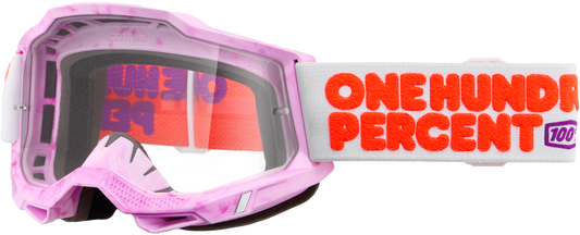 100-Percent Accuri 2 Goggle with Clear Lens – Enhanced Visibility and Comfort for Motor Sports