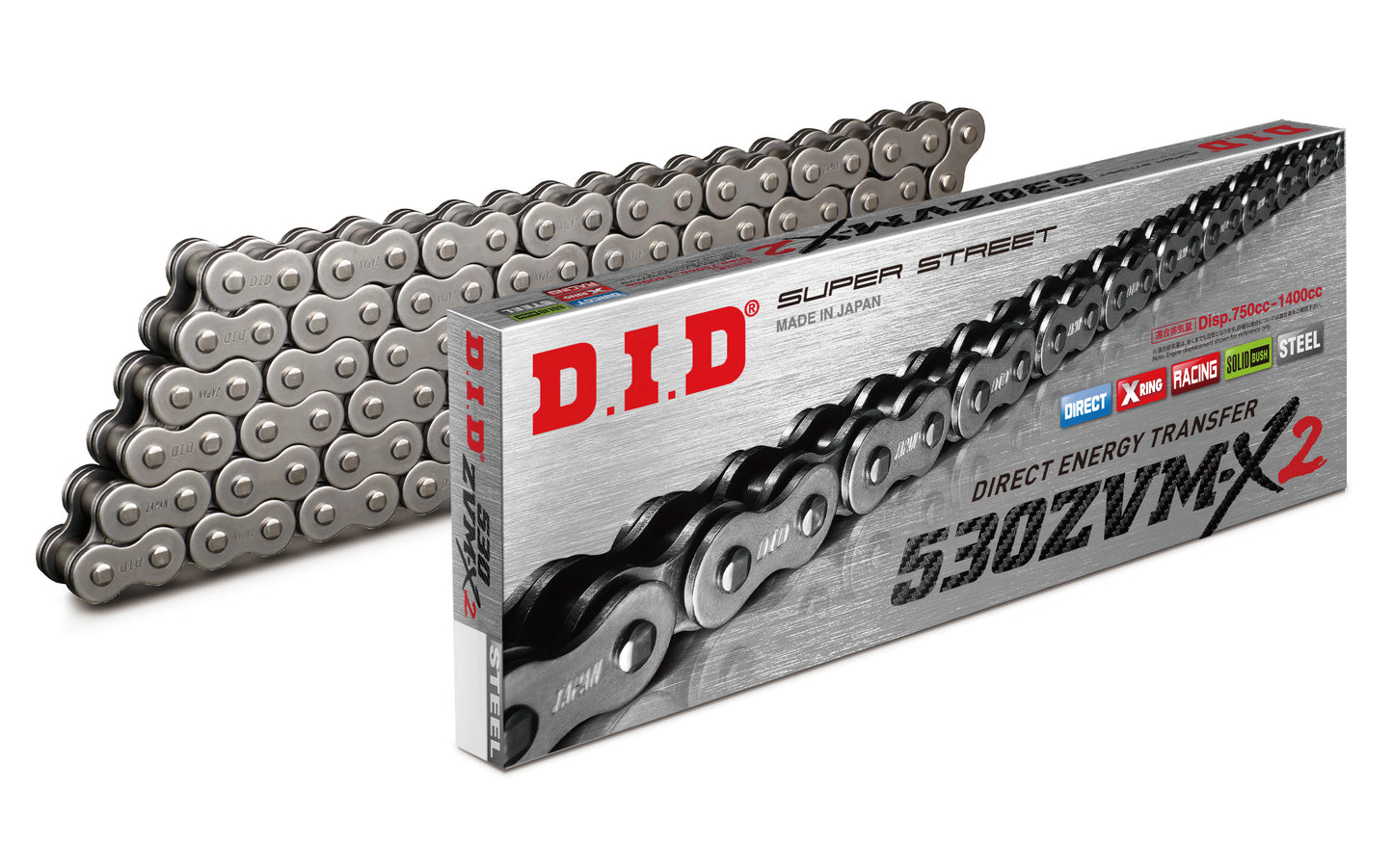 D.I.D 530ZVM X2 150ZB Chain - Heavy-Duty Motorcycle Chain
