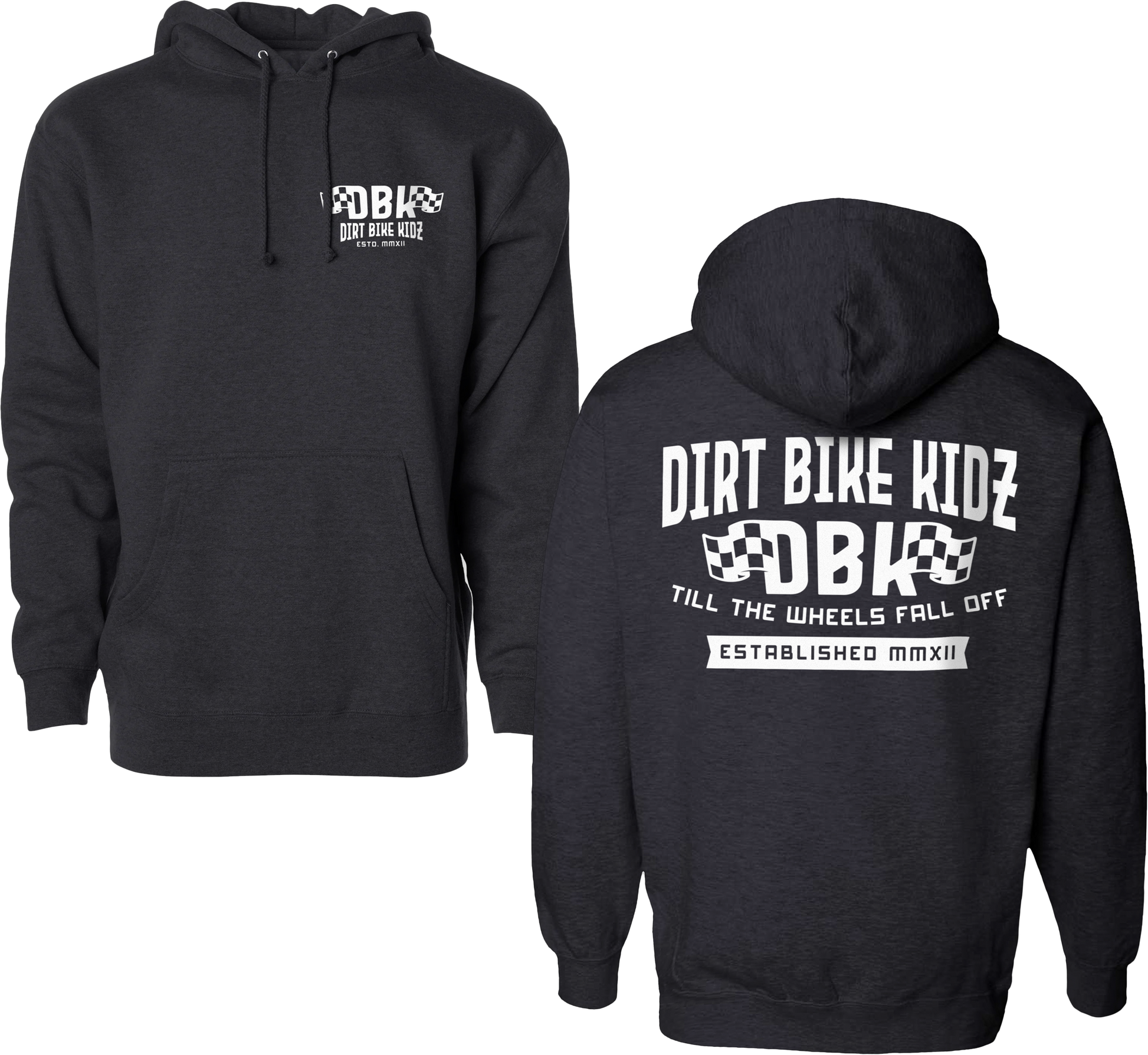 DBK Till The End Hoodie Charcoal 2X - Comfortable and Stylish Plus Size Sweatshirt