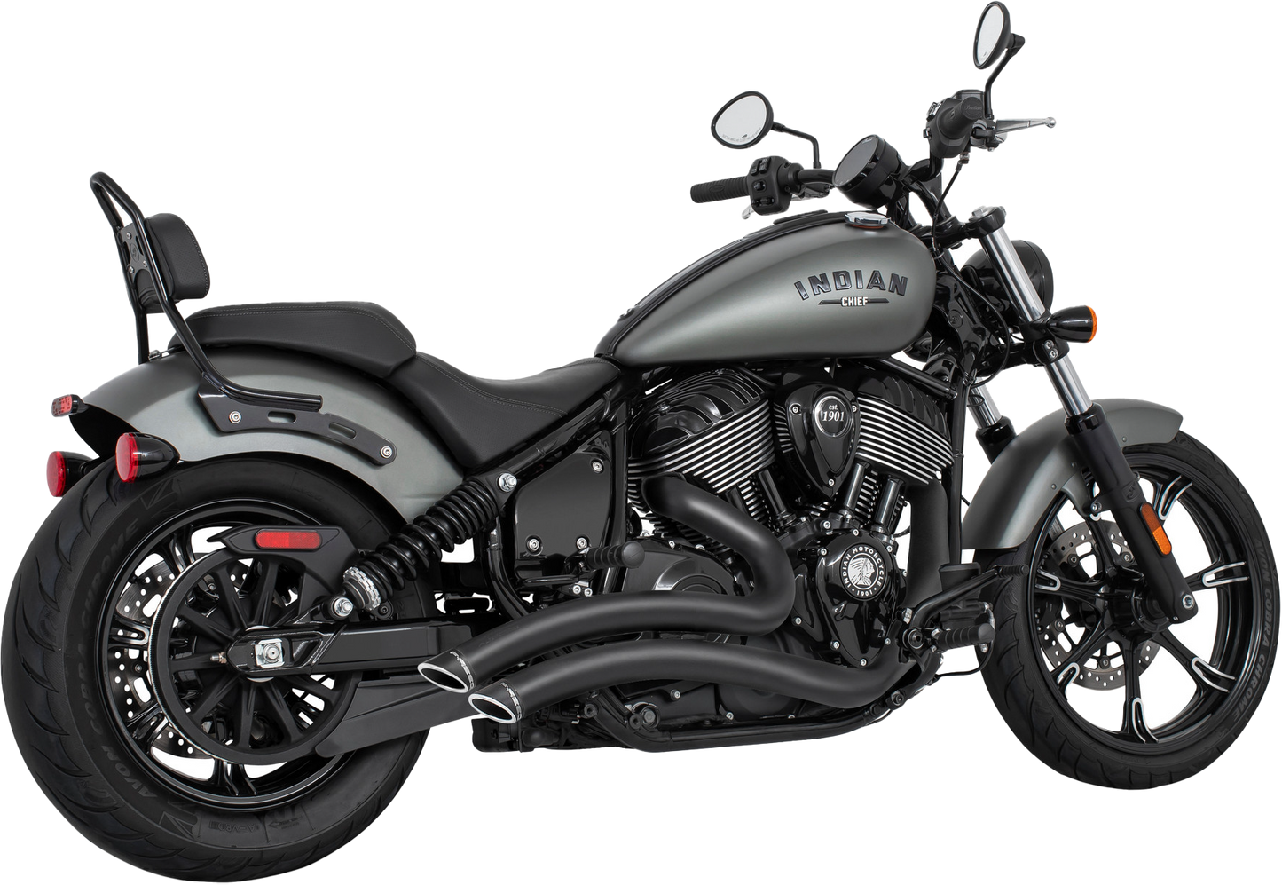 Indian Sharp Curve Radius Exhaust